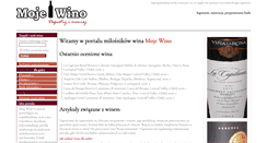 Desktop Screenshot of mojewino.pl